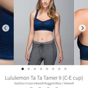 Lululemon Sports Bra 34D Tata-Tamer